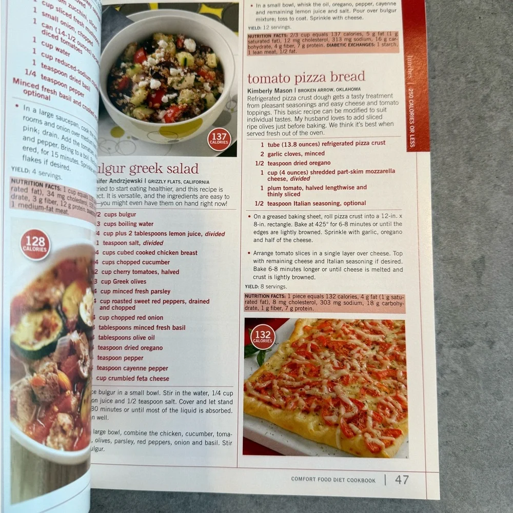 Taste of Home Comfort Food Diet Cookbook New for 2012